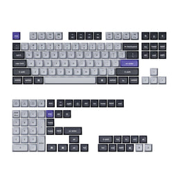 Keychron Double Shot KSA PBT Keycap Set - Dark Grey/White Smoke-0