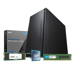 PCBuilder Intel i3-12100 OFFICE MASTER Core Windows 11 Pro Desktop PC-0