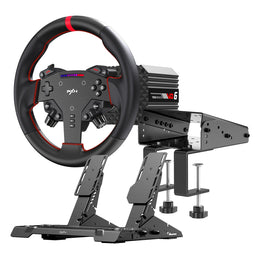 PXN VD6 Direct Drive Sim Racing Wheel | PD-HM Dual Pedal | Z9 Clamp Bundle-0
