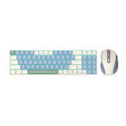 Redragon BS8772 Wireless Keyboard and Mouse Combo - Cream/Blue-0