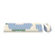 Redragon BS8772 Wireless Keyboard and Mouse Combo - Cream/Blue-2