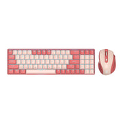 Redragon BS8772 Wireless Keyboard and Mouse Combo - Red/Pink-0