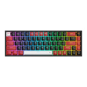 REDRAGON Castor Pro 68Key Wireless Red|Black|White KeyCap Bluetooth RGB Red Switch - Black|Red-0